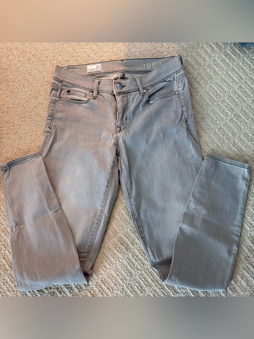 gap 1969 Women's Gray Stretch Legging Skinny Jeans - 27R